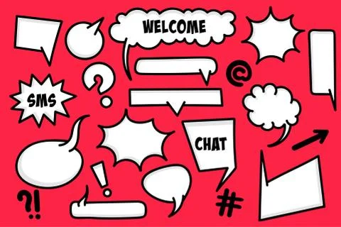 Comic book text speech bubble Stock Illustration