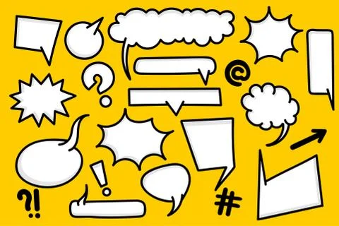 Comic book text speech bubble Stock Illustration