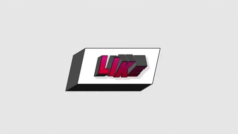 Like - Comic Book Title Loop On Alpha Background Video stock 308156648