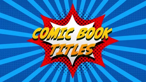 Comic Titles - After Effects Templates