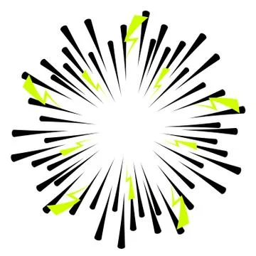 Comic book vector ray strip explosion effects Illustrazione stock