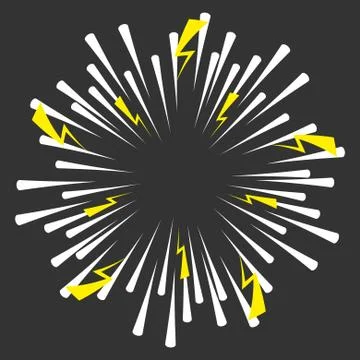 Comic book vector ray strip explosion effects Stock Illustration