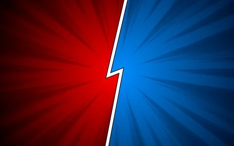 Comic book versus background. Pop art style vector illustration. Stock Illustration