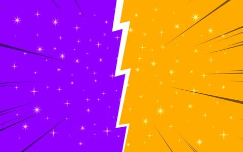 Comic Book Versus Template Background, Battle Intro Stock Illustration