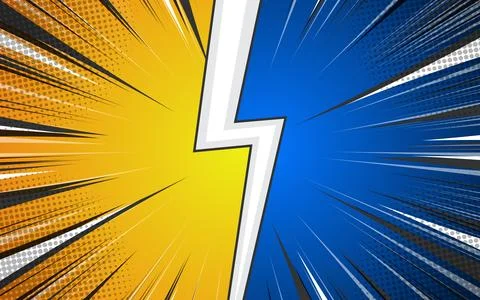 Comic Book Versus Template Background, Battle Intro Stock Illustration