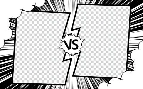 Comic book vs. frame. Pop art halftone background, vector illustration temp.. 스톡 일러스트
