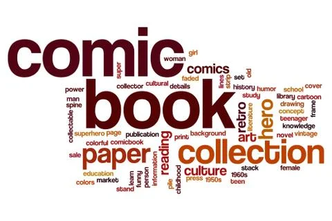 Comic book word cloud concept イラスト素材