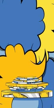 Comic book yellow and blue product podium banner. Pop Art Stage for present.. Stock Illustration