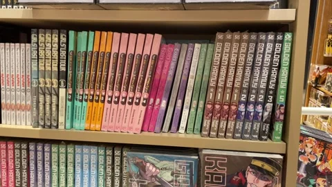 Comic books in bookstore  Stock Footage 243063319