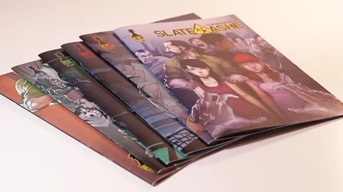 Comic Books Stock Footage 134746595