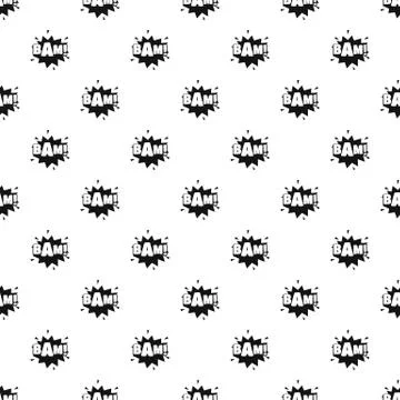 Comic boom bam pattern seamless vector イラスト素材