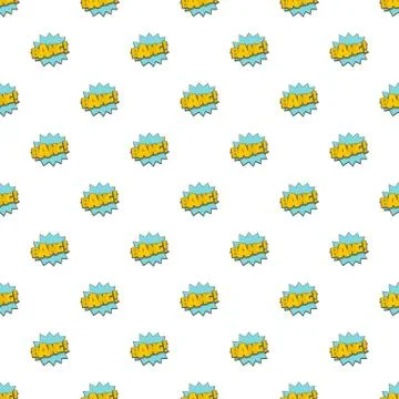 Comic boom bang pattern seamless Illustrazione stock