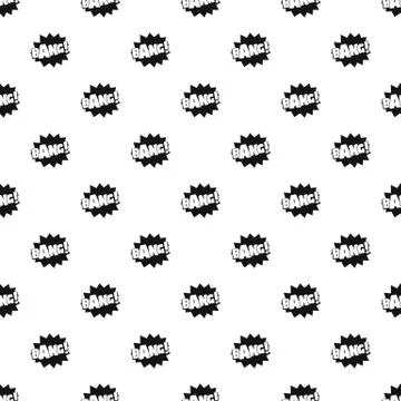 Comic boom bang pattern seamless vector 库存插图