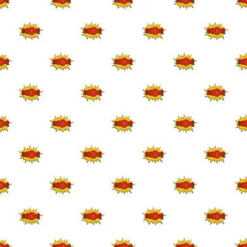 Comic boom big pattern seamless Stock Illustration
