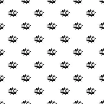Comic boom big pattern seamless vector Stock Illustration