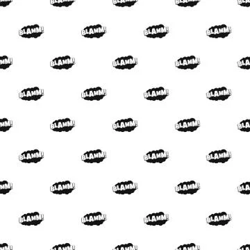 Comic boom blamm pattern seamless vector Stock Illustration