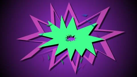 Comic boom cloud Stock Illustration