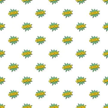 Comic boom cool pattern seamless Stockillustratie