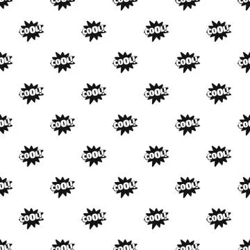 Comic boom cool pattern seamless vector Stock Illustration