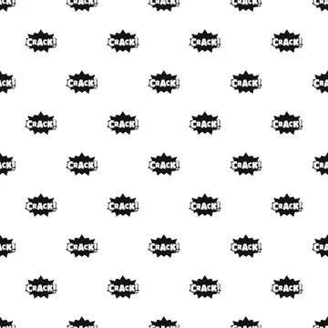 Comic boom crack pattern seamless vector Stock Illustration