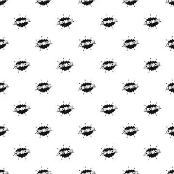 Comic boom crunch pattern seamless vector Illustrazione stock