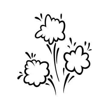 Comic boom effect clouds. Set of explosion bubbles and smoke. Vector Illustrazione stock