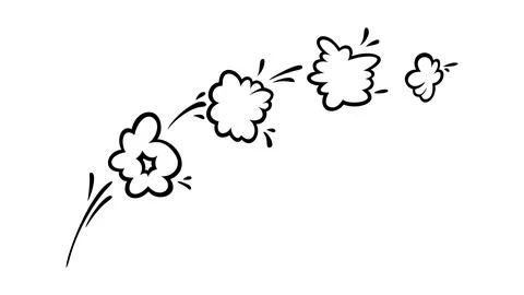 Comic boom effect clouds. Set of explosion bubbles and smoke. Vector 스톡 일러스트