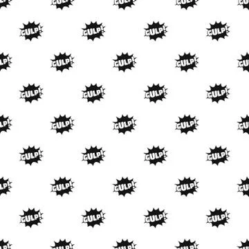 Comic boom gulp pattern seamless vector 库存插图