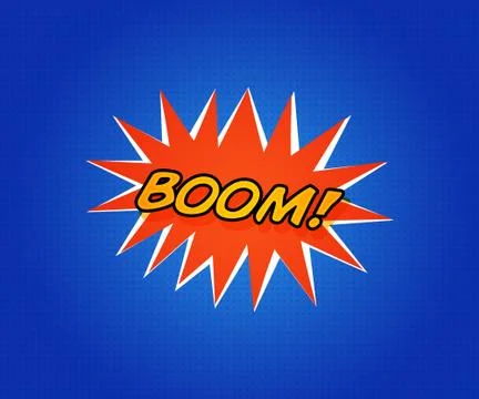 Comic boom Stock Illustration