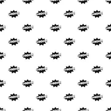 Comic boom kaboom pattern seamless vector Stock Illustration