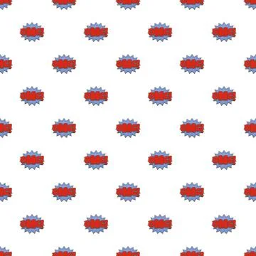 Comic boom omg pattern seamless Stock Illustration
