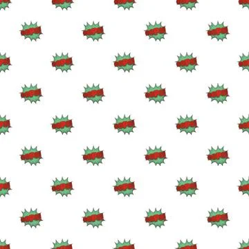 Comic boom oops pattern seamless Illustrazione stock