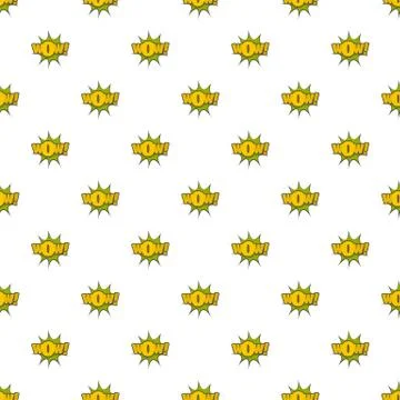 Comic boom pattern seamless Stock Illustration