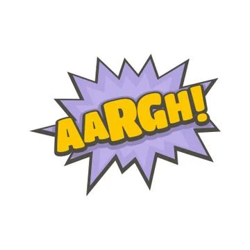 Comic boom retro icon, flat style Illustrazione stock