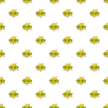 Comic boom smash pattern seamless Stock Illustration