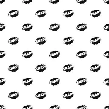 Comic boom snap pattern seamless vector Stock Illustration