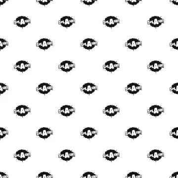 Comic boom splash pattern seamless vector 스톡 일러스트