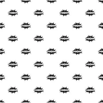 Comic boom sticker pattern seamless vector Stockillustratie