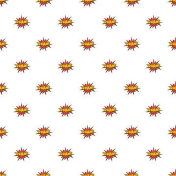 Comic boom wham pattern seamless 스톡 일러스트