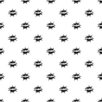 Comic boom wham pattern seamless vector Stockillustratie