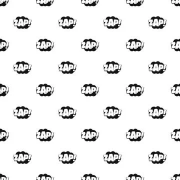 Comic boom zap pattern seamless vector Stockillustratie