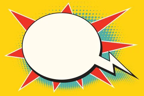 Comic bubble bomb cloud Stock Illustration