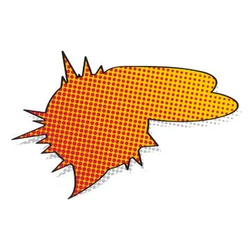 Comic bubble chat with halftone pattern 스톡 일러스트