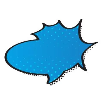 Comic bubble chat with halftone pattern 库存插图