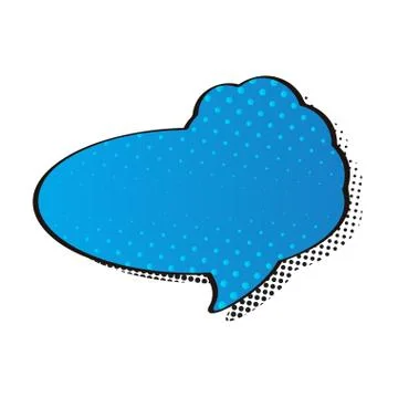 Comic bubble chat with halftone pattern 스톡 일러스트