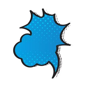 Comic bubble chat with halftone pattern 库存插图