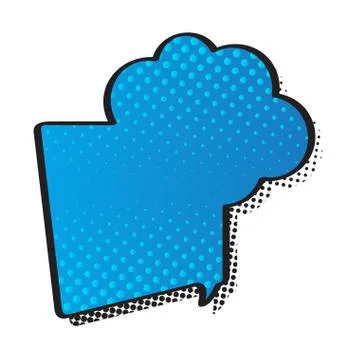 Comic bubble chat with halftone pattern Stockillustratie