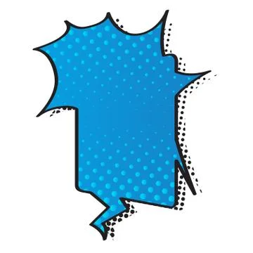 Comic bubble chat with halftone pattern 스톡 일러스트