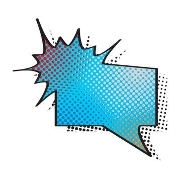 Comic bubble chat with halftone pattern 스톡 일러스트