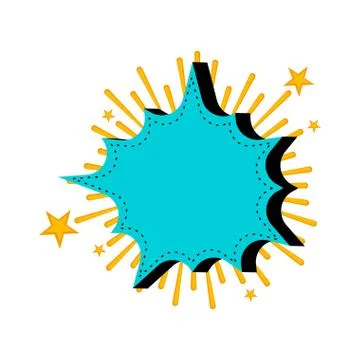 Comic bubble chat Stock Illustration